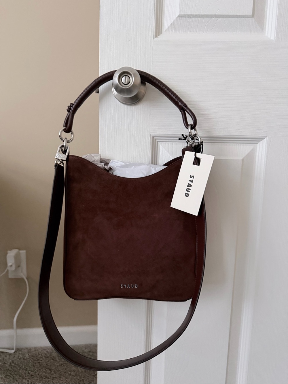 Staud Mel shoulder bag suede